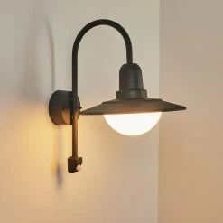 Hofstein Pohei Au&szlig;enwandleuchte Anthrazit, 1-flammig, Bewegungsmelder -Außenleuchten Verkaufe pohei aussenwandleuchte h3443354 8