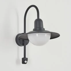 Hofstein Pohei Au&szlig;enwandleuchte Anthrazit, 1-flammig, Bewegungsmelder -Außenleuchten Verkaufe pohei aussenwandleuchte h3443354 9