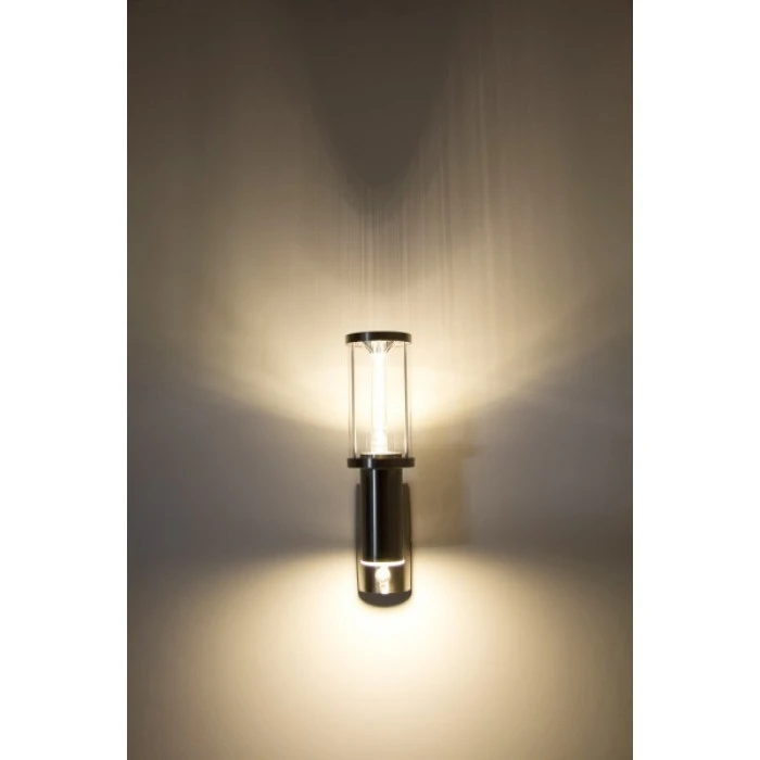 Hofstein Popoyan Aussenwandleuchte LED Edelstahl, 2-flammig, Bewegungsmelder 5 Hofstein Popoyan Aussenwandleuchte LED Edelstahl, 2-flammig, Bewegungsmelder – Bild 5