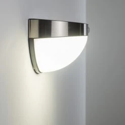 Hofstein Pori Aussenwandleuchte Solar LED Chrom, 1-flammig, Bewegungsmelder -Außenleuchten Verkaufe pori aussenwandleuchte solar h3023600 12