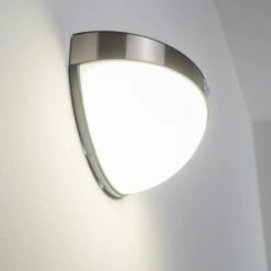 Hofstein Pori Aussenwandleuchte Solar LED Chrom, 1-flammig, Bewegungsmelder -Außenleuchten Verkaufe pori aussenwandleuchte solar h3023600 13