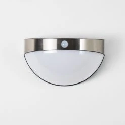 Hofstein Pori Aussenwandleuchte Solar LED Chrom, 1-flammig, Bewegungsmelder -Außenleuchten Verkaufe pori aussenwandleuchte solar h3023600 2