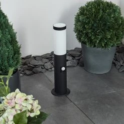 Hofstein Ruti Sockelleuchte Schwarz, 1-flammig, Bewegungsmelder -Außenleuchten Verkaufe ruti sockelleuchte h3576618 9