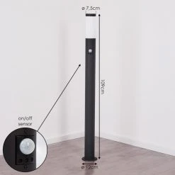 Hofstein Ruti Wegeleuchte Schwarz, 1-flammig, Bewegungsmelder -Außenleuchten Verkaufe ruti wegeleuchte h3597552 3