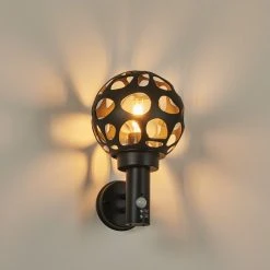 Hofstein Saaseg Au&szlig;enwandleuchte Anthrazit, 1-flammig, Bewegungsmelder -Außenleuchten Verkaufe saaseg aussenwandleuchte h3438558 6