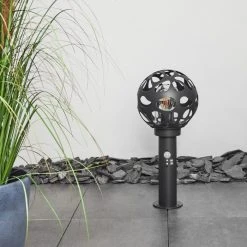 Hofstein Saaseg Wegeleuchte Schwarz, 1-flammig, Bewegungsmelder -Außenleuchten Verkaufe saaseg wegeleuchte h3438848 11