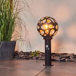 Hofstein Saaseg Wegeleuchte Schwarz, 1-flammig, Bewegungsmelder -Außenleuchten Verkaufe saaseg wegeleuchte h3438848 6