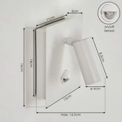 Hofstein Saeter Au&szlig;enwandleuchte LED Wei&szlig;, 1-flammig, Bewegungsmelder -Außenleuchten Verkaufe saeter aussenwandleuchte h3438695 3