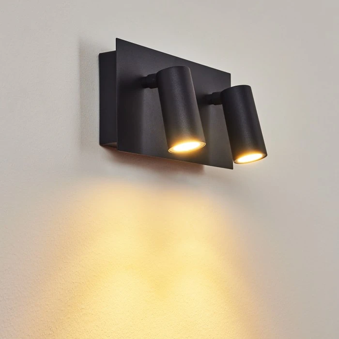 Hofstein Saeter Außenwandleuchte LED Schwarz, 2-flammig, Bewegungsmelder 11 Hofstein Saeter Außenwandleuchte LED Schwarz, 2-flammig, Bewegungsmelder – Bild 11