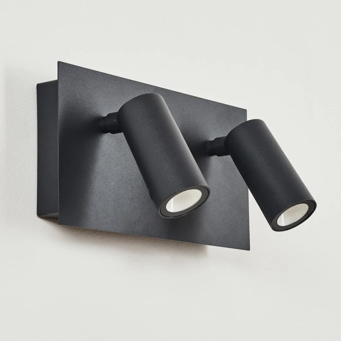 Hofstein Saeter Außenwandleuchte LED Schwarz, 2-flammig, Bewegungsmelder 8 Hofstein Saeter Außenwandleuchte LED Schwarz, 2-flammig, Bewegungsmelder – Bild 8