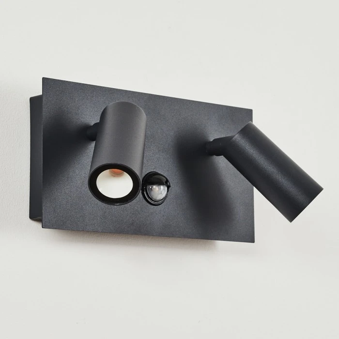 Hofstein Saeter Außenwandleuchte LED Schwarz, 2-flammig, Bewegungsmelder 10 Hofstein Saeter Außenwandleuchte LED Schwarz, 2-flammig, Bewegungsmelder – Bild 10