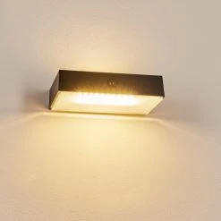 Hofstein Seilhac Solarwandleuchte LED Schwarz, 1-flammig, Bewegungsmelder -Außenleuchten Verkaufe seilhac solarwandleuchte h3651438 5