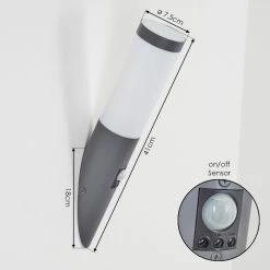 Hofstein Sessa Au&szlig;enwandleuchte Anthrazit, 1-flammig, Bewegungsmelder -Außenleuchten Verkaufe sessa aussenwandleuchte h3018408 2