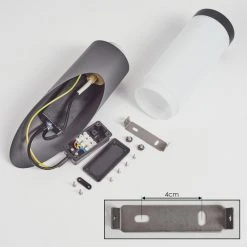 Hofstein Sessa Au&szlig;enwandleuchte Anthrazit, 1-flammig, Bewegungsmelder -Außenleuchten Verkaufe sessa aussenwandleuchte h3018408 3