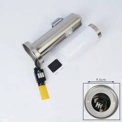 Hofstein Sessa Wegeleuchte Nickel-Matt, 1-flammig, Bewegungsmelder -Außenleuchten Verkaufe sessa wegeleuchte h3018064 4