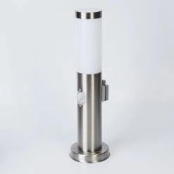 Hofstein Sessa Wegeleuchte Nickel-Matt, 1-flammig, Bewegungsmelder -Außenleuchten Verkaufe sessa wegeleuchte h3018064 7