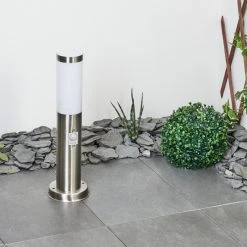 Hofstein Sessa Wegeleuchte Nickel-Matt, 1-flammig, Bewegungsmelder -Außenleuchten Verkaufe sessa wegeleuchte h3018088 9