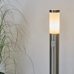 Hofstein Sessa Wegeleuchte Nickel-Matt, 1-flammig, Bewegungsmelder -Außenleuchten Verkaufe sessa wegeleuchte h3018132 10