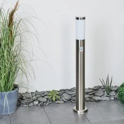 Hofstein Sessa Wegeleuchte Nickel-Matt, 1-flammig, Bewegungsmelder -Außenleuchten Verkaufe sessa wegeleuchte h3018132 11