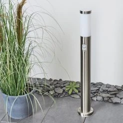 Hofstein Sessa Wegeleuchte Nickel-Matt, 1-flammig, Bewegungsmelder -Außenleuchten Verkaufe sessa wegeleuchte h3018132 9