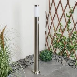 Hofstein Sessa Wegeleuchte Nickel-Matt, 1-flammig, Bewegungsmelder -Außenleuchten Verkaufe sessa wegeleuchte h3018163 11