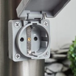 Hofstein Sessa Wegeleuchte Nickel-Matt, 1-flammig, Bewegungsmelder -Außenleuchten Verkaufe sessa wegeleuchte h3018163 5