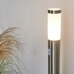 Hofstein Sessa Wegeleuchte Nickel-Matt, 1-flammig, Bewegungsmelder -Außenleuchten Verkaufe sessa wegeleuchte h3018163 8