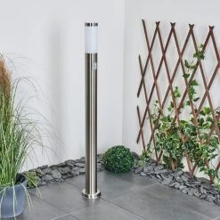 Hofstein Sessa Wegeleuchte Nickel-Matt, 1-flammig, Bewegungsmelder -Außenleuchten Verkaufe sessa wegeleuchte h3018187 10