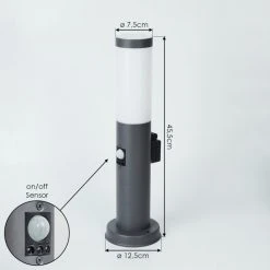 Hofstein Sessa Wegeleuchte Anthrazit, 1-flammig, Bewegungsmelder -Außenleuchten Verkaufe sessa wegeleuchte h3018248 3