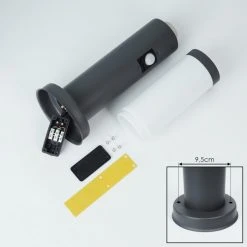 Hofstein Sessa Wegeleuchte Anthrazit, 1-flammig, Bewegungsmelder -Außenleuchten Verkaufe sessa wegeleuchte h3018262 4