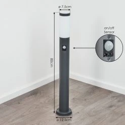 Hofstein Sessa Wegeleuchte Anthrazit, 1-flammig, Bewegungsmelder -Außenleuchten Verkaufe sessa wegeleuchte h3018316 3