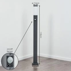 Hofstein Sessa Wegeleuchte Anthrazit, 1-flammig, Bewegungsmelder -Außenleuchten Verkaufe sessa wegeleuchte h3018378 3