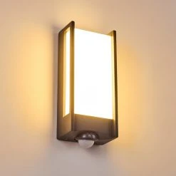 Hofstein Skove Au&szlig;enwandleuchte LED Anthrazit, 1-flammig, Bewegungsmelder -Außenleuchten Verkaufe skove aussenwandleuchte h3300565 do1 6