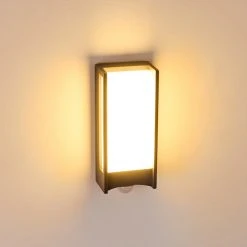 Hofstein Skove Au&szlig;enwandleuchte LED Anthrazit, 1-flammig, Bewegungsmelder -Außenleuchten Verkaufe skove aussenwandleuchte h3300565 do1 7