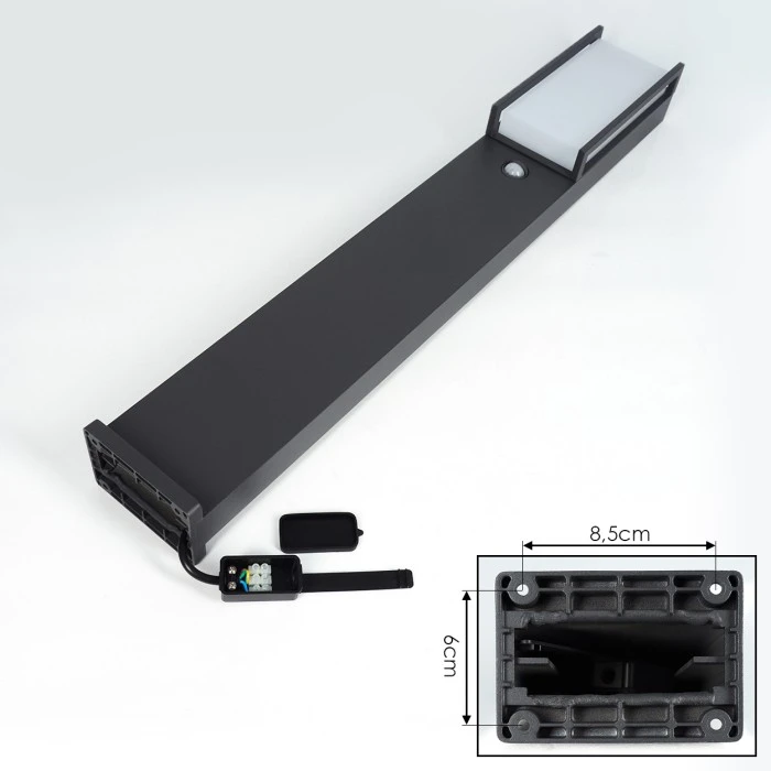 Hofstein Skove Wegeleuchte LED Anthrazit, 1-flammig, Bewegungsmelder 5 Hofstein Skove Wegeleuchte LED Anthrazit, 1-flammig, Bewegungsmelder – Bild 5