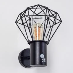 Hofstein Solda Au&szlig;enwandleuchte Schwarz, 1-flammig, Bewegungsmelder -Außenleuchten Verkaufe solda aussenwandleuchte h3401446 2