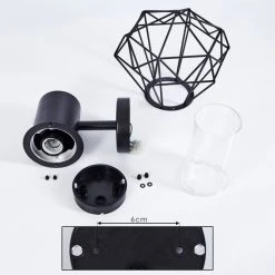 Hofstein Solda Au&szlig;enwandleuchte Schwarz, 1-flammig, Bewegungsmelder -Außenleuchten Verkaufe solda aussenwandleuchte h3401446 3