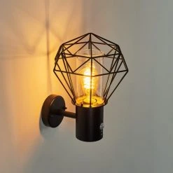 Hofstein Solda Au&szlig;enwandleuchte Schwarz, 1-flammig, Bewegungsmelder -Außenleuchten Verkaufe solda aussenwandleuchte h3401446 5