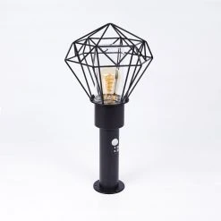 Hofstein Solda Wegeleuchte Schwarz, 1-flammig, Bewegungsmelder -Außenleuchten Verkaufe solda wegeleuchte h3409008 7