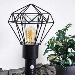 Hofstein Solda Wegeleuchte Schwarz, 1-flammig, Bewegungsmelder -Außenleuchten Verkaufe solda wegeleuchte h3409008 9