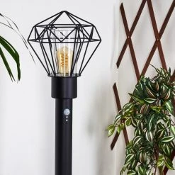 Hofstein Solda Wegeleuchte Schwarz, 1-flammig, Bewegungsmelder -Außenleuchten Verkaufe solda wegeleuchte h3409039 10