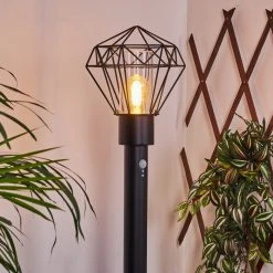 Hofstein Solda Wegeleuchte Schwarz, 1-flammig, Bewegungsmelder -Außenleuchten Verkaufe solda wegeleuchte h3409039 6