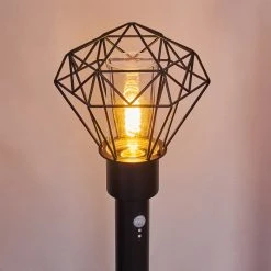 Hofstein Solda Wegeleuchte Schwarz, 1-flammig, Bewegungsmelder -Außenleuchten Verkaufe solda wegeleuchte h3409039 9