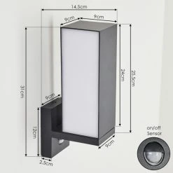Hofstein Swanek Außenwandleuchte LED Anthrazit, 1-flammig, Bewegungsmelder 15 Hofstein Swanek Außenwandleuchte LED Anthrazit, 1-flammig, Bewegungsmelder -Außenleuchten Verkaufe swanek aussenwandleuchte h3428818 3