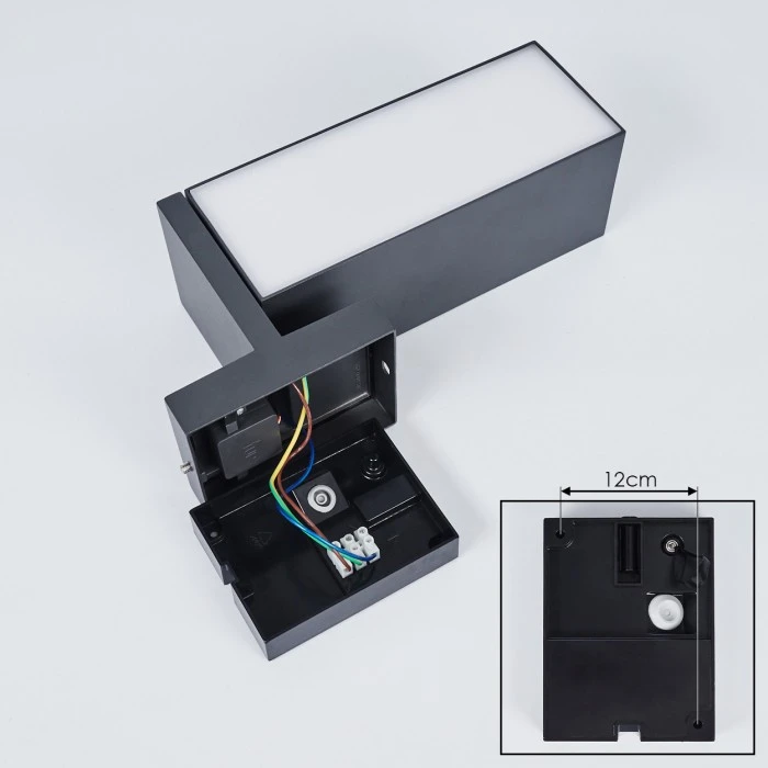 Hofstein Swanek Außenwandleuchte LED Anthrazit, 1-flammig, Bewegungsmelder 5 Hofstein Swanek Außenwandleuchte LED Anthrazit, 1-flammig, Bewegungsmelder – Bild 5