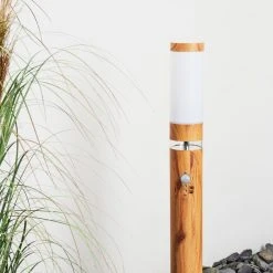 Hofstein Tenvik Wegeleuchte Braun, Holz dunkel, 1-flammig, Bewegungsmelder -Außenleuchten Verkaufe tenvik wegeleuchte h3427798 10