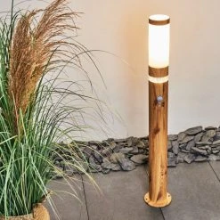 Hofstein Tenvik Wegeleuchte Braun, Holz dunkel, 1-flammig, Bewegungsmelder -Außenleuchten Verkaufe tenvik wegeleuchte h3427798 9