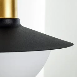 Hofstein Theux Au&szlig;enwandleuchte Schwarz, Gold, 1-flammig, Bewegungsmelder -Außenleuchten Verkaufe theux aussenwandleuchte h3276976 10