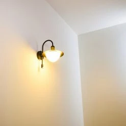 Hofstein Theux Au&szlig;enwandleuchte Schwarz, Gold, 1-flammig, Bewegungsmelder -Außenleuchten Verkaufe theux aussenwandleuchte h3276976 17