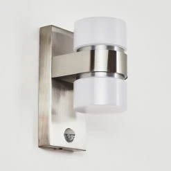 Hofstein Tiarp Außenwandleuchte LED Nickel-Matt, 2-flammig, Bewegungsmelder 17 Hofstein Tiarp Außenwandleuchte LED Nickel-Matt, 2-flammig, Bewegungsmelder -Außenleuchten Verkaufe tiarp aussenwandleuchte h3426586 7